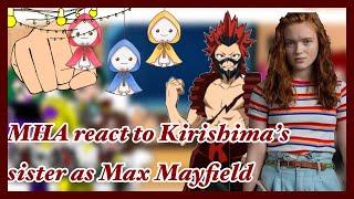 MHA react to Kirishima’s sister as Max Mayfield||Requested||Gacha Club||No part2||