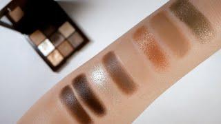 HUDA BEAUTY Creamy Obsessions Neutral Brown Palette Live Swatches