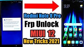 Redmi Note 8 Pro Google Account Bypass / FRP BYPASS  MIUI 12 (Without PC) 100% Warking