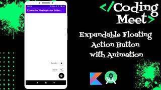 How to Implement Expandable Floating Action Button in Android Studio Kotlin
