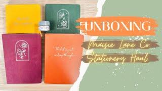 UNBOXING: Maisie Lane Co. Stationery Haul (Notebooks/Bullet Journals & Washi)