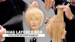 Shag Layered Bob Haircut Tutorial