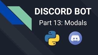 Discord Bot mit Python programmieren | Part 13: Modals | Pycord Tutorial Deutsch