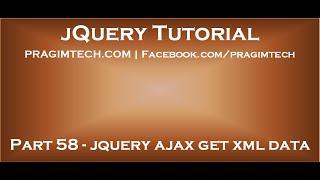 jquery ajax get xml data