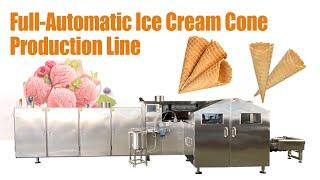 Full-automatic sugar cone production line | Ice cream cone making machine