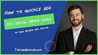How to Quickly add Divi Social Media Icons in your Header and Footer