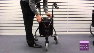 How to use a Lightweight Tri Walker Wheeled Walking Aid