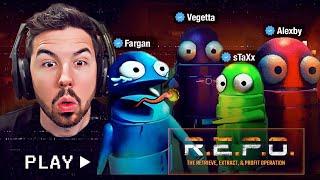 Este JUEGO da MUCHO MIEDO | R.E.P.O con VEGETTA, STAXX, FARGAN y ALEXBY