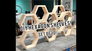 The Coolest Customizable Shelves! | DIY Custom Shelves | How To Make Hexagon Shelves