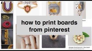 how to print pinterest boards.