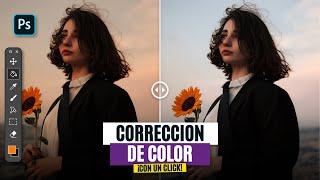 Técnica PROFESIONAL de CORRECCIÓN DE COLOR en PHOTOSHOP ¡Con un CLICK!