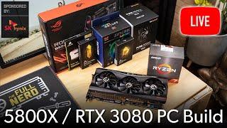 $2,300 Gaming PC Live Build w/ 5800X & RTX 3080