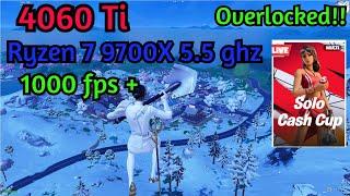 Solo Cash Cup fortnite gameplay keyboard | RYZEN 7 9700X + RTX 4060 Ti | Low Settings 1080p|Fps Test