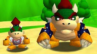 (2 Players) Super Bowser & Bowser Jr. 64 - Full Game 100% Walkthrough