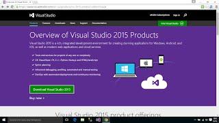 Visual studio 2015 - Download and Install | FoxLearn