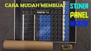 STIKER PANEL AUDIO MIXER