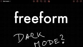 easy Apple Freeform DARK MODE hack on iPad (+shortcut)