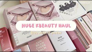 huge kbeauty haul, popular viral products, swatches and review 