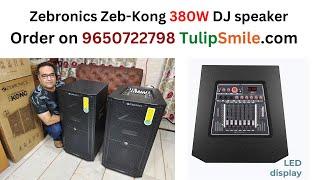  Thumping bass Zebronics zeb kong DJ tower speaker 380W review | Karaoke compatible | Punchy bass 