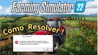 COMO RESOLVER O ERRO Vcruntime140.dll no Farming Simulator 22 em 2024