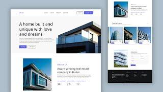 Build A Real Estate Responsive Landing Page Using HTML CSS & JavaScript