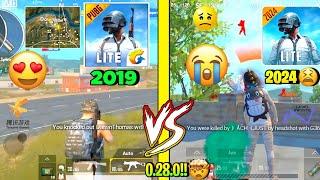 Pubg Lite 2019 vs Pubg Lite 0.28.0 Update 2024 | Pubg Mobile Lite 0.28.0 Comeback Update 2024 