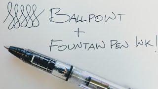 Ballpoint pens that take fountain pen ink