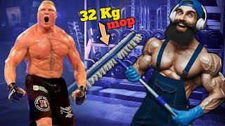 ELITE Powerlifter ANATOLY Use 32kg Mop in a GYM  | Pretended to be a CLEANER #4