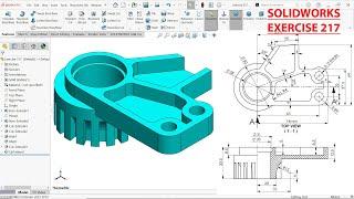 SolidWorks Tutorial for beginners Exercise 217