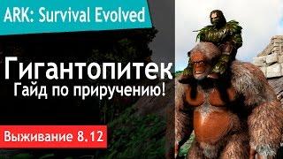 Ark: Survival Evolved - s.8.12 - Гигантопитек (Gigantopithecus). Гайд по приручению.