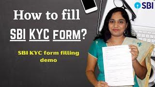 How to fill SBI KYC form SBI | KYC Form Fill Up Demo | SBI KYC form filling demo in Tamil