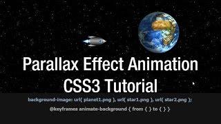 Parallax Effect Animation Multiple Background CSS Tutorial