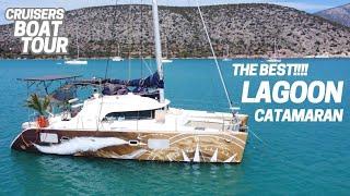 The BEST LAGOON CATAMARAN!! Boat Tour UNIQUE Sailing Boat Elena and Ben