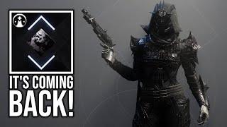 SUPERBLACK IS RETURNING! HERE'S HOW TO GET IT! - Destiny 2 Revenant