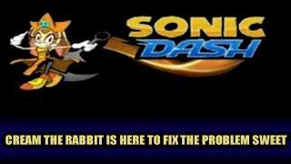 Sonic Dash Cream Is Here To Fix The Problem