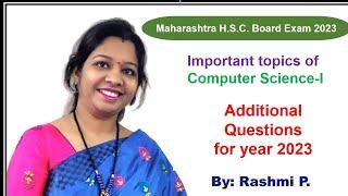 Important HSC Board Questions for year 2023 | Additional 25% questions of CS-I | Computer science-I