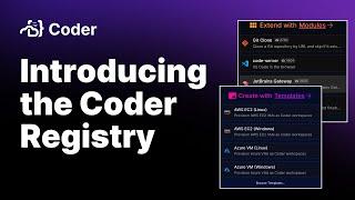 Introducing the Coder Registry #coding #remotedevelopment