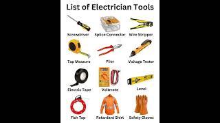 Types of Electrician Tools