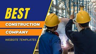 Best Construction Company Website Templates | Construction Industry Website