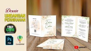 Template Undangan Pernikahan Free CDR dan PSD#bagian 3