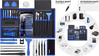 80 IN 1 Professional Computer Repair Tool Kit, Precision Screwdriver Set with 56 Bits & Also More