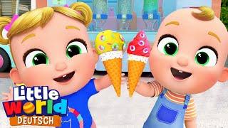 Niko und Nina lieben Eiscreme! | Schoko, Vanille, Erdbeere | Little World Deutsch - Kinderlieder