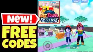 *NEW* FREE CODES PET TOWER DEFENSE gives FREE Gems + Hatching my 1st Legendary Pet + Gameplay ROBLOX