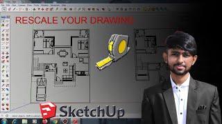 HOW TO RESCALE YOUR AUTOCAD IMPORTED FILE IN SKETCHUP | #CIVILARCHITECT