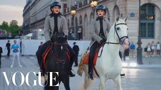 Kendall Jenner & Gigi Hadid Arrive on Horseback at Vogue World: Paris | Vogue