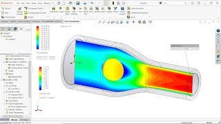 SolidWorks Flow Simulation Tutorial: Nozzle velocity & Pressure