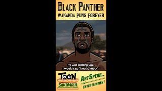 Black Panther: Wakanda Puns Forever - TOON SANDWICH #blackpanther #wakandaforever #marvel #shorts