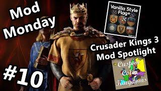 Crusader Kings 3 Mods Spotlight | Vanilla Style Flag, Three Kingdoms, Custom Color (Mod Monday #10)