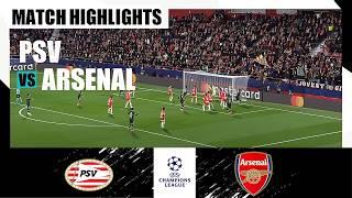 PSV Eindhoven vs Arsenal (1-7) | Champions League 24/25 Match Highlights