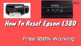 Epson L380 Reset 100% Working | Waste Ink Counter Reset